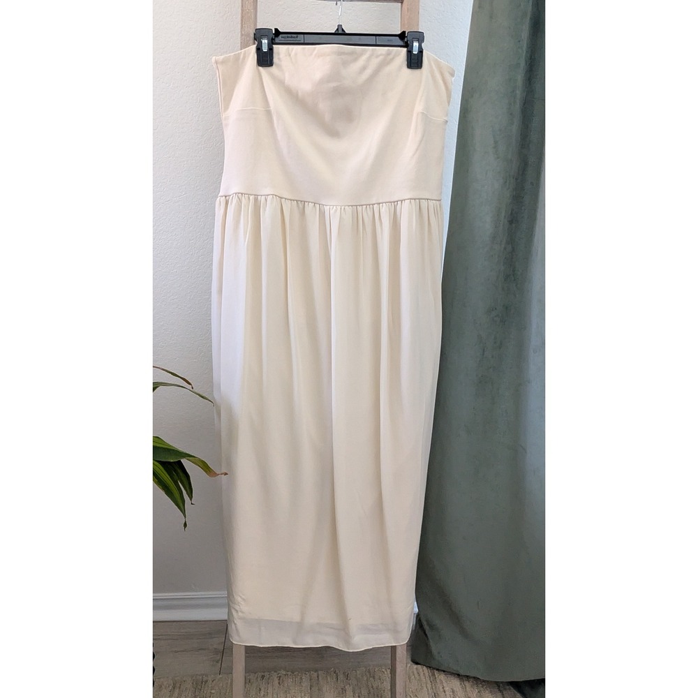 a new day Strapless Maxi Cream Dress, size XXL